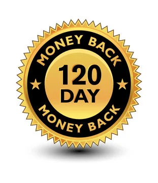 120-Day Money Back Guarantee gold badge